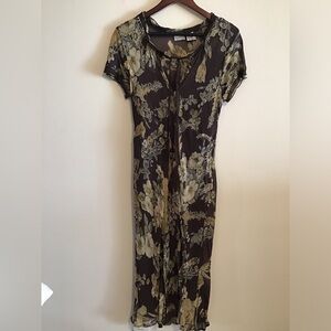 Newport News Brown Floral Dress